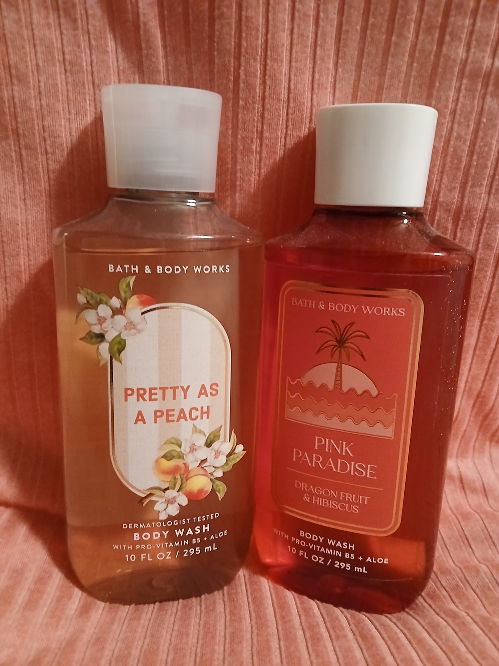 Bath & Body Works Pretty As A Peach And Pink Paradise Body Wash